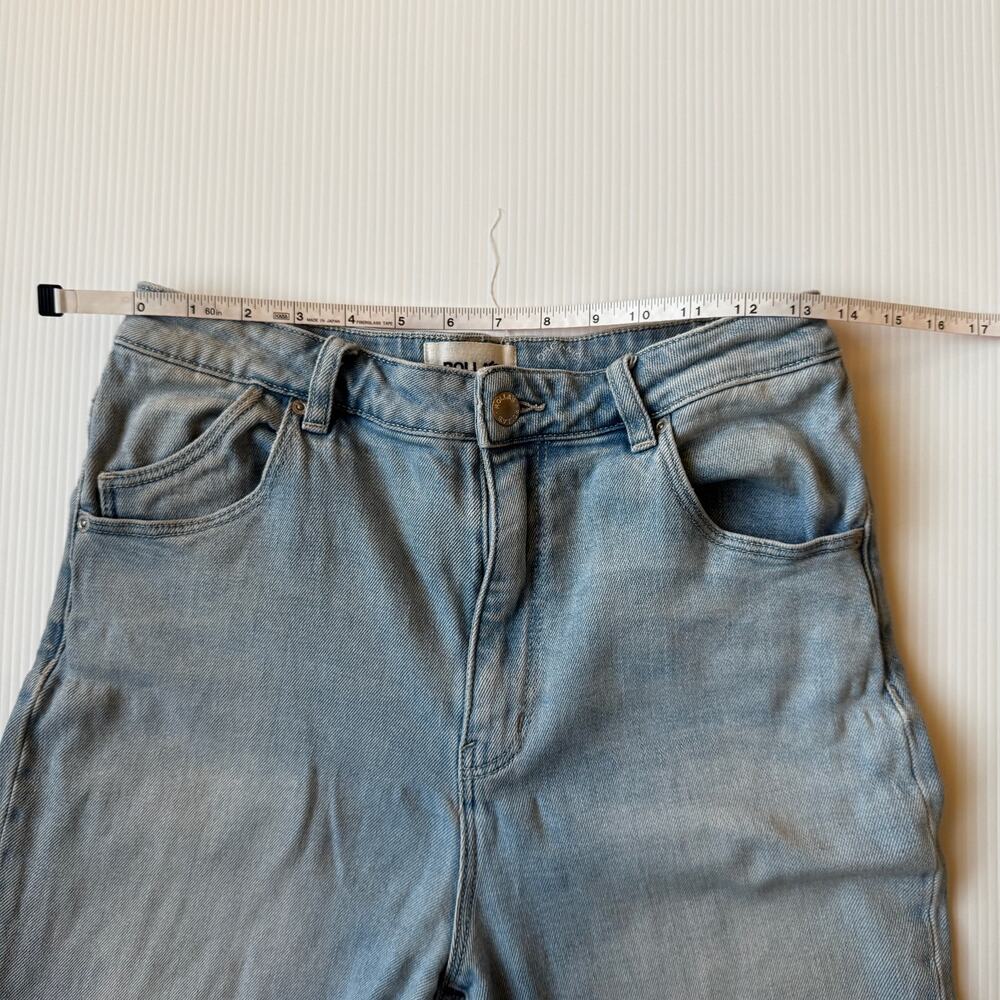 Rollas Dusters Bootcut Crop Jeans Distressed Sz 29 Y2K Denim Festival 70s Flare - Picture 10 of 16